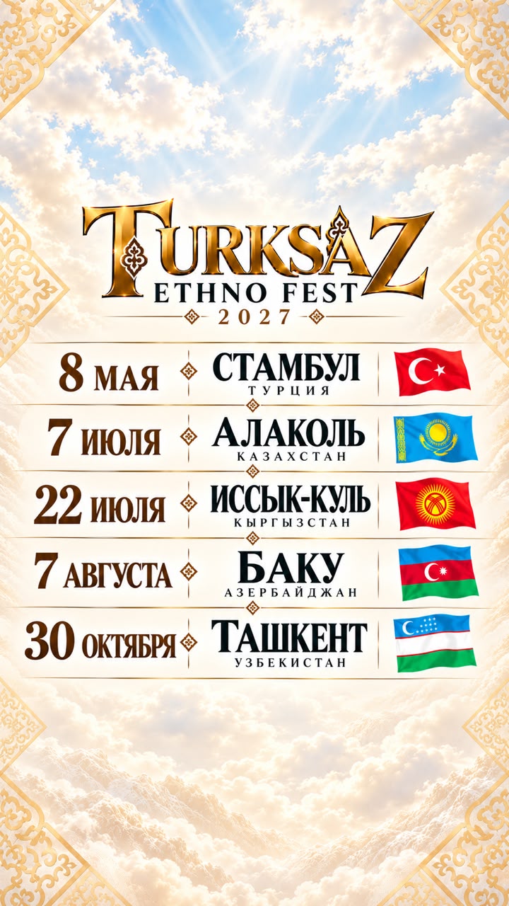 Афиша TURKSAZ ETHNO FEST 2027
